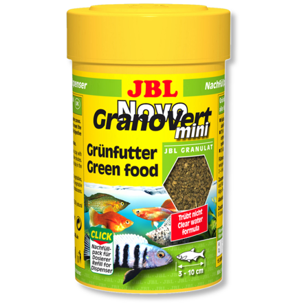 JBL NovoGranoVert mini Основной корм для растительноядных рыб, гранулы – интернет-магазин Ле’Муррр